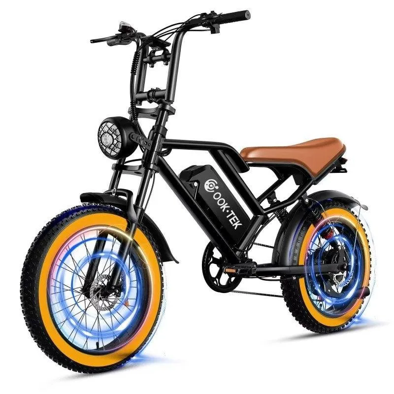 Bicicletta Elettrica Ook-tek S8 Pneumatici Lunghi 48V 17,5Ah Sospensione Totale - immagine 1