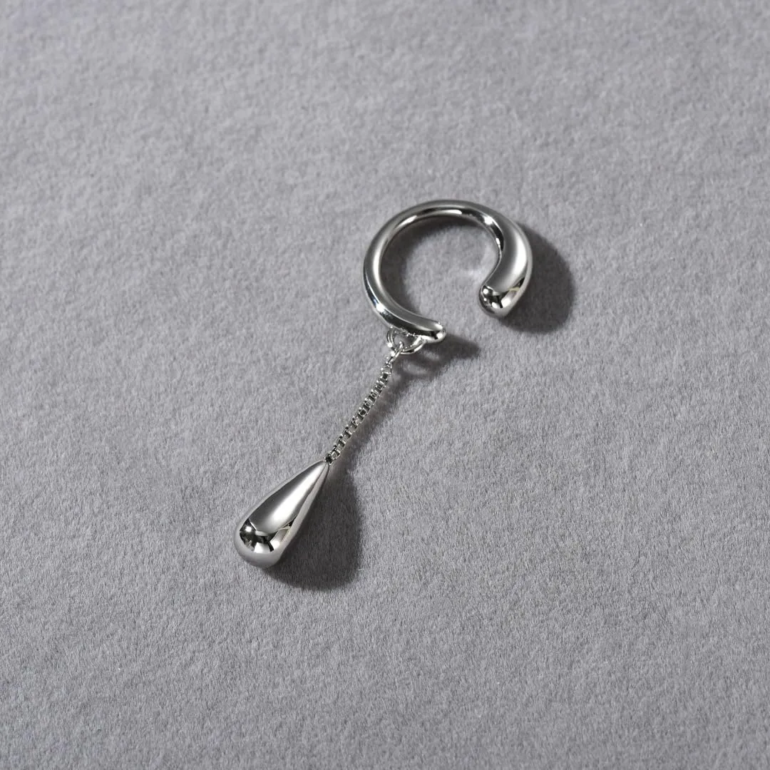 LAURITAMI 1 Pezzi Ear Cuff Orecchini Donna, Orecchini Clip Senza Buco Ear Cuff Acciaio Inossidabile Finti Cartilagine Helix Piercing Gioielli - immagine 6