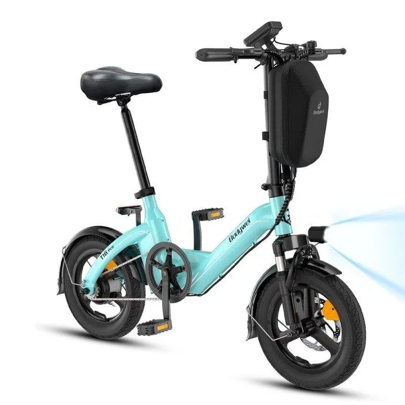 Bicicletta elettrica pieghevole Bodywel T16 Pro blu 250 W - immagine 1