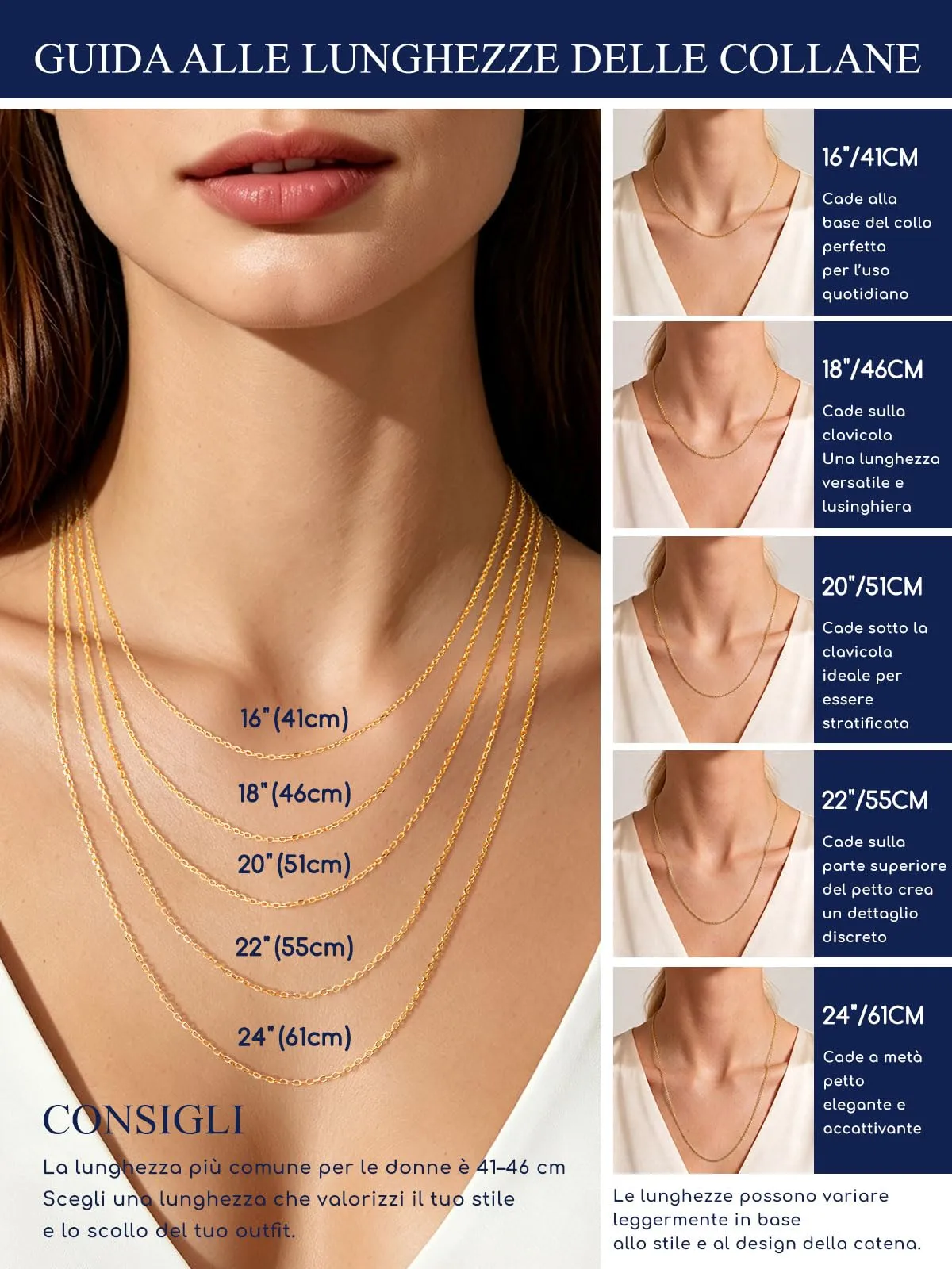 Suplight Collana Donna Oro a Catenina Rolò Sottile 1,4mm Catenina Oro Donna Lunghezza 61cm Collana da Donne Sottile per Ricambio Ciondolo Catena Scintillante Regalo per Compleanno - immagine 5