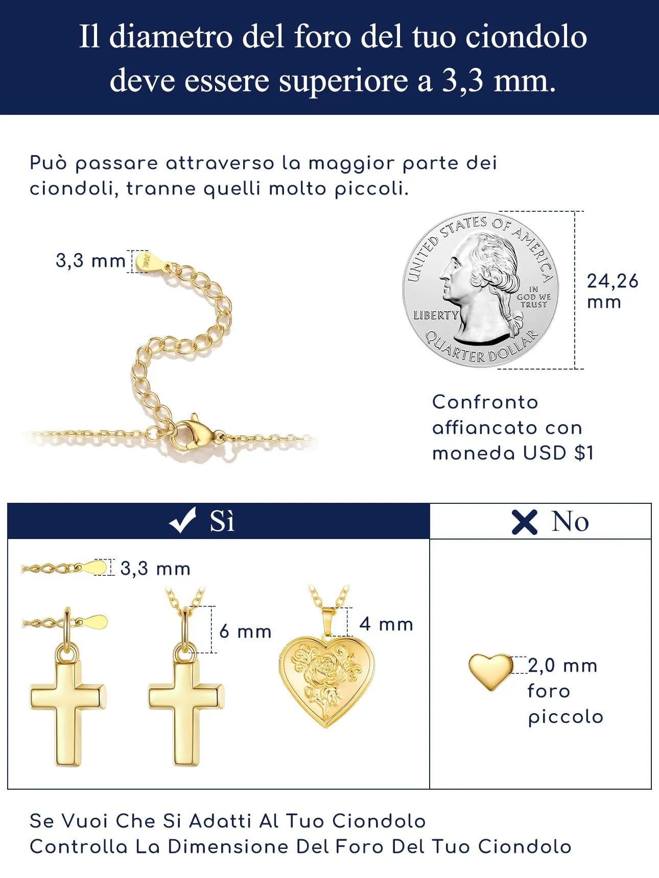 Suplight Collana Donna Oro a Catenina Rolò Sottile 1,4mm Catenina Oro Donna Lunghezza 61cm Collana da Donne Sottile per Ricambio Ciondolo Catena Scintillante Regalo per Compleanno - immagine 6