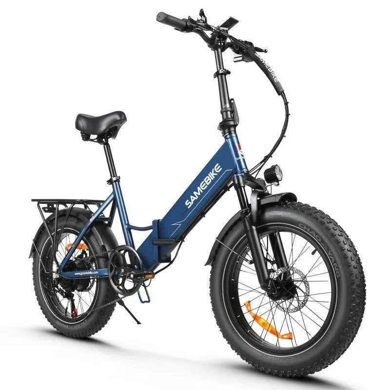 Bicicletta elettrica Samebike LOTDM200-II 20" blu scuro - immagine 1