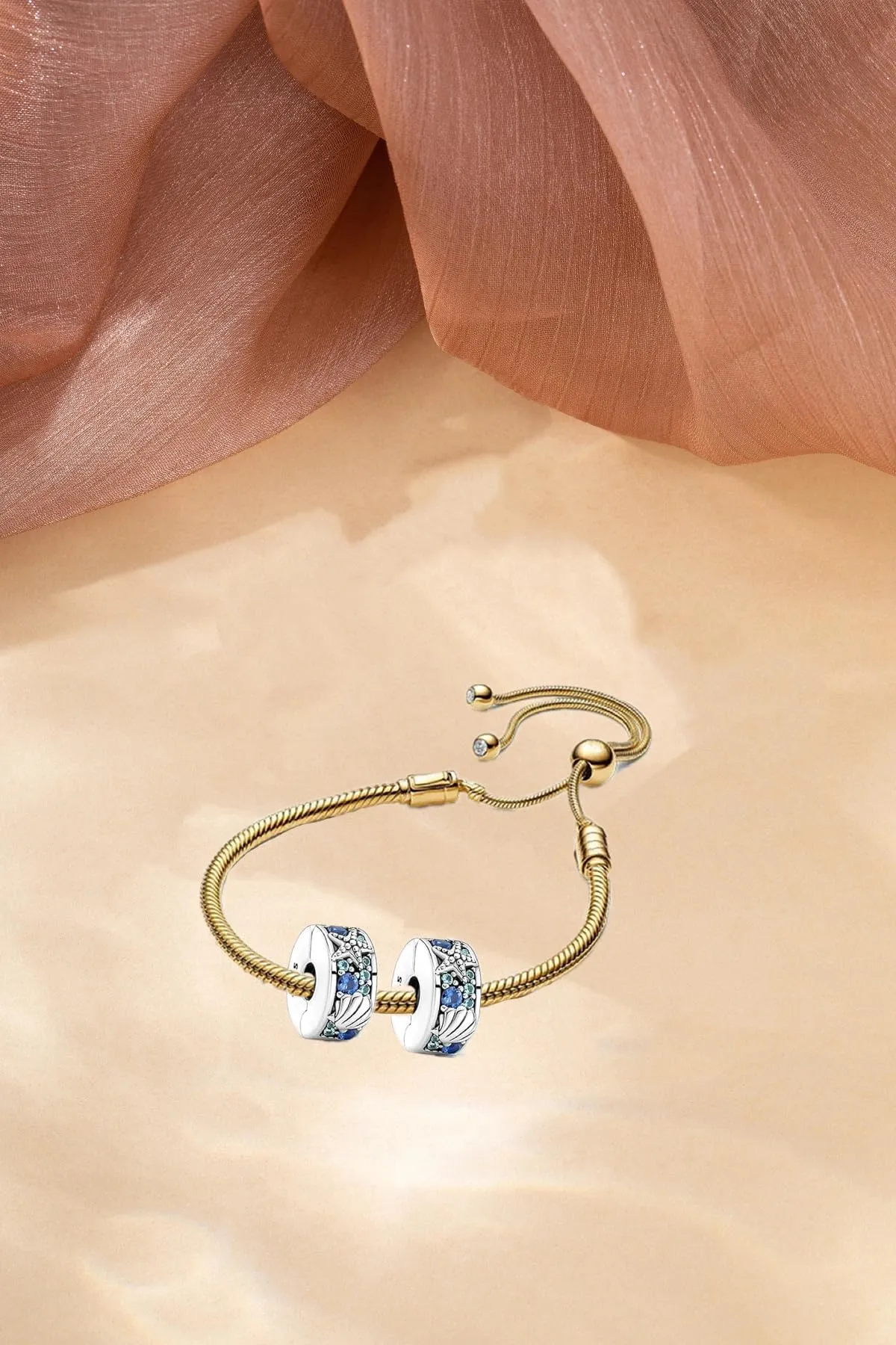 WEIMU Charms Stopper in argento Sterling 925 per braccialetto Stopper Charms per braccialetto con perline Charm ciondolo distanziatore, m, Argento sterling, Zirconia cubica - immagine 4
