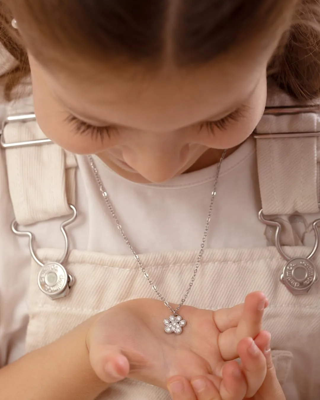 MAPIMANIA Collana Donna Ciondolo Zampa Cane Portafortuna in Acciaio Inox - immagine 3