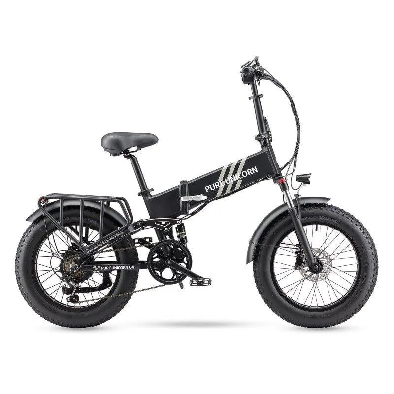 Bici Elettrica Pieghevole Pure Unicorn U4 1000 W 48 V 15 Ah - immagine 1