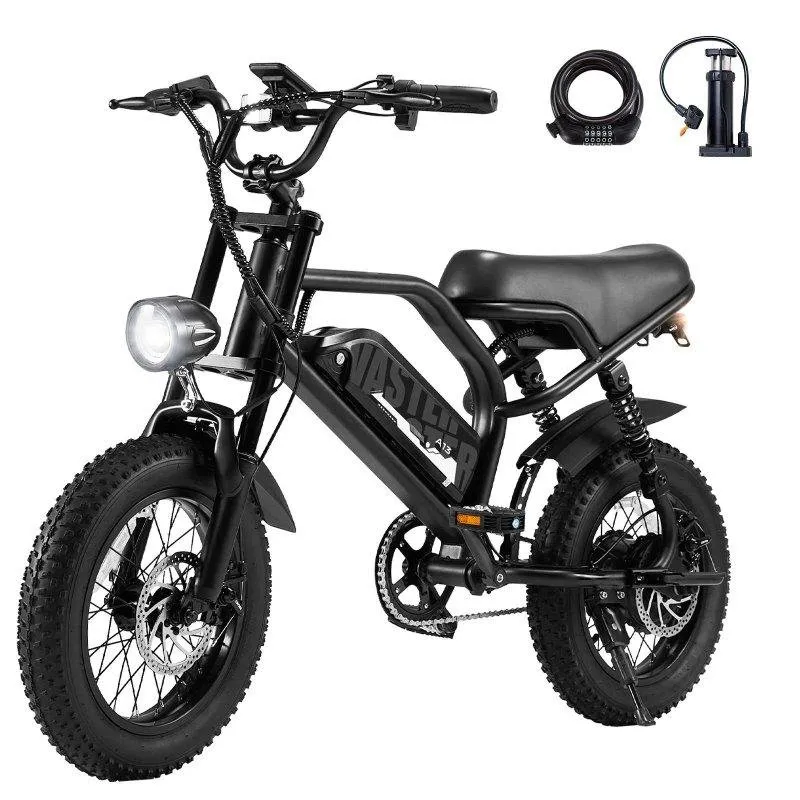 Bici Elettrica Avdl A13 con Sospensione Totale e Batteria Rimovibile - immagine 1