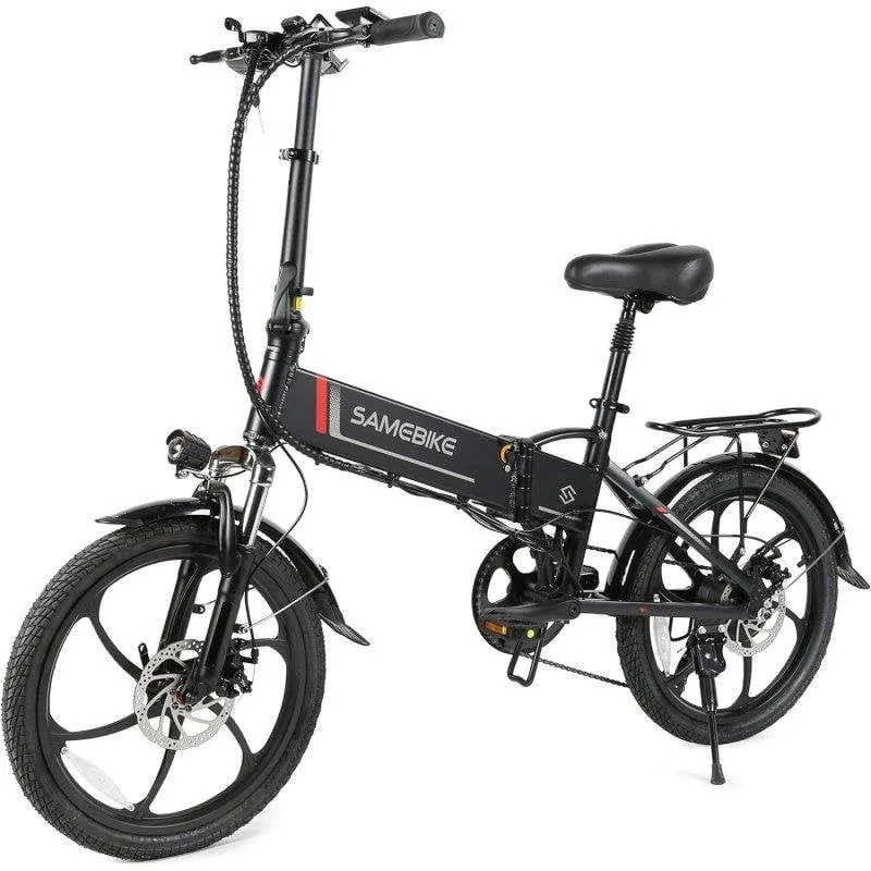 Velo Elettrico Samebike 20LVXD30-II 20 Pollici Nero - immagine 1