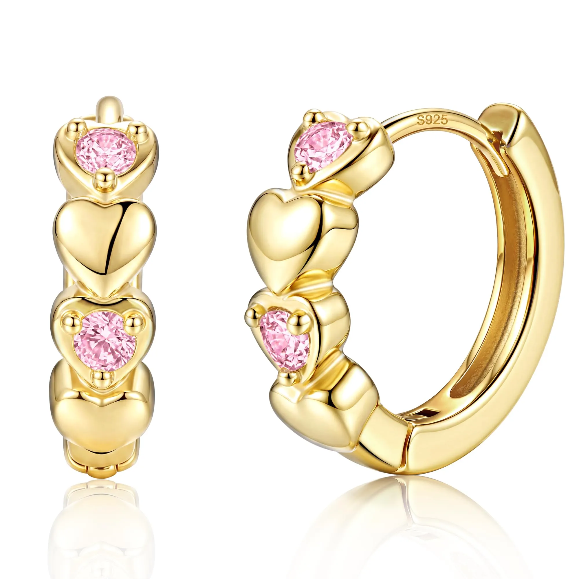 MILACOLATO Orecchini Donna Perni in Argento Sterling 925 Orecchini Bambina - immagine 1