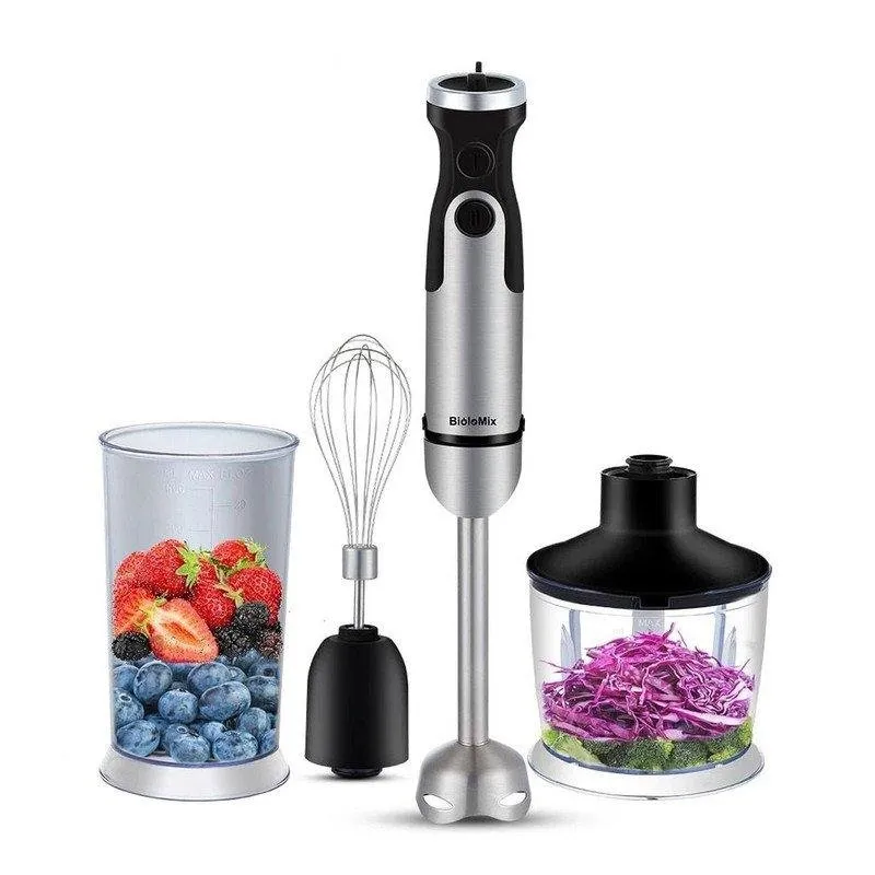 Frullatore ad immersione BioloMix 4 in 1 1200W 6 velocità Turbo - immagine 1