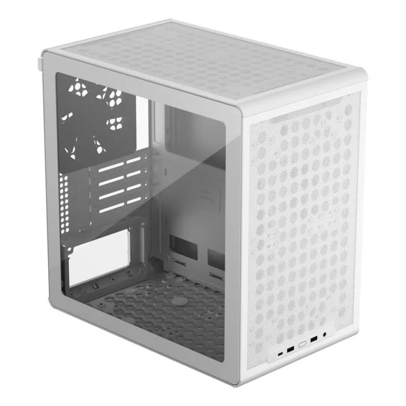 Case PC Cooler Master Q300L V3 Bianco Vetro Temperato 140 mm - immagine 1