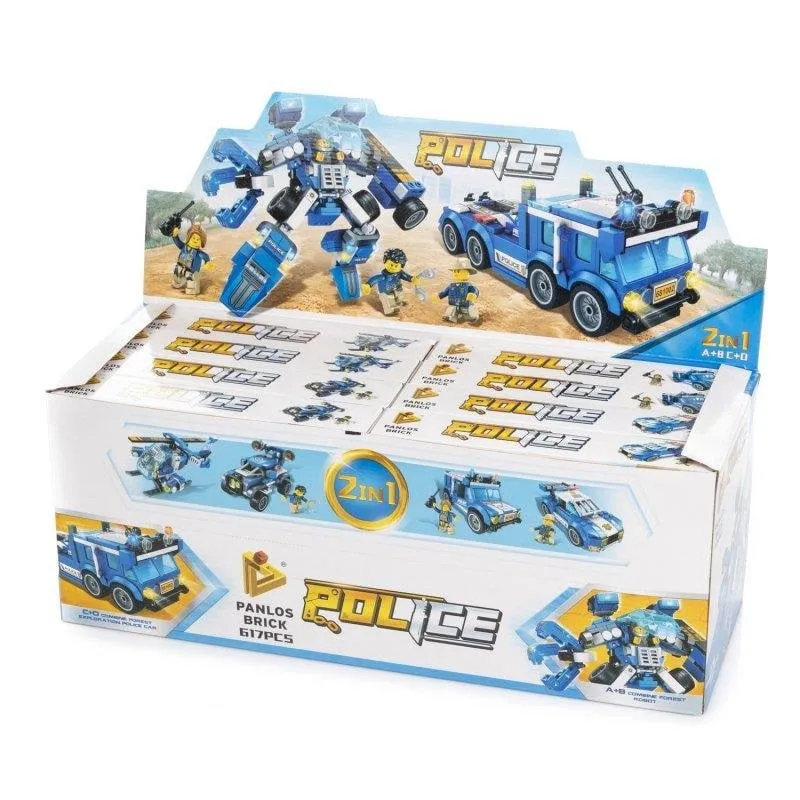 Gioco di Costruzione Dam Electronics Camion e Robot Polizia 2 in 1 311 Pezzi - immagine 1
