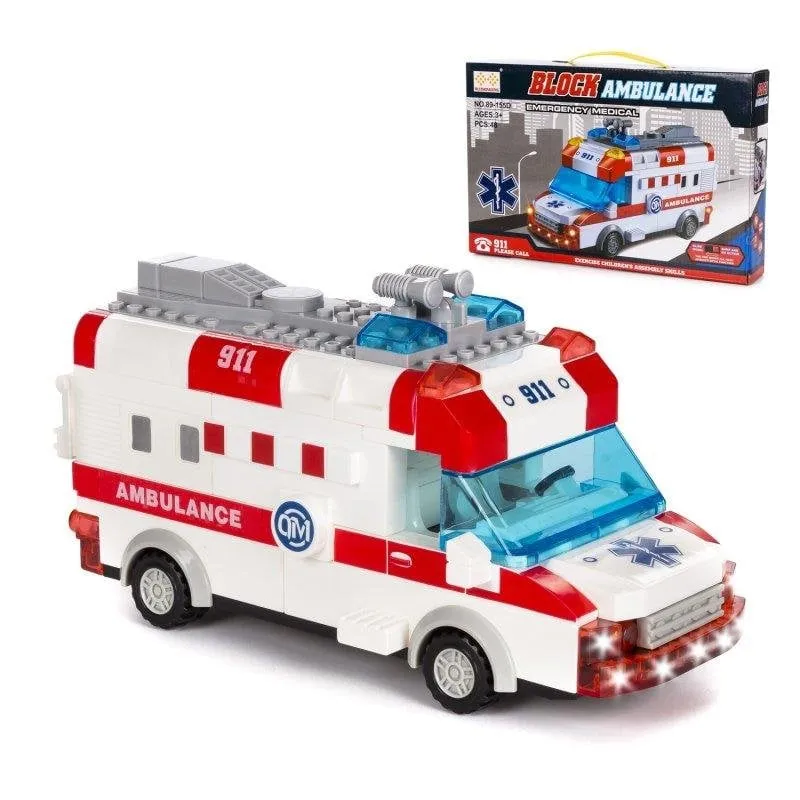 Ambulanza da costruzione Dam Electronics Luci e Suoni 48 pezzi - immagine 1
