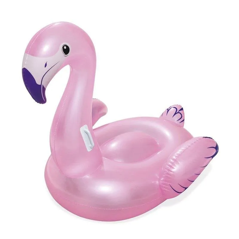 Flamingo gonfiabile bambino Bestway 127x127 cm con maniglie - immagine 1