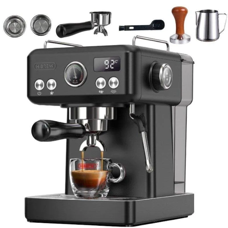 Macchina da caffè compatta tutto in uno HiBREW H7 Lite nera - immagine 1