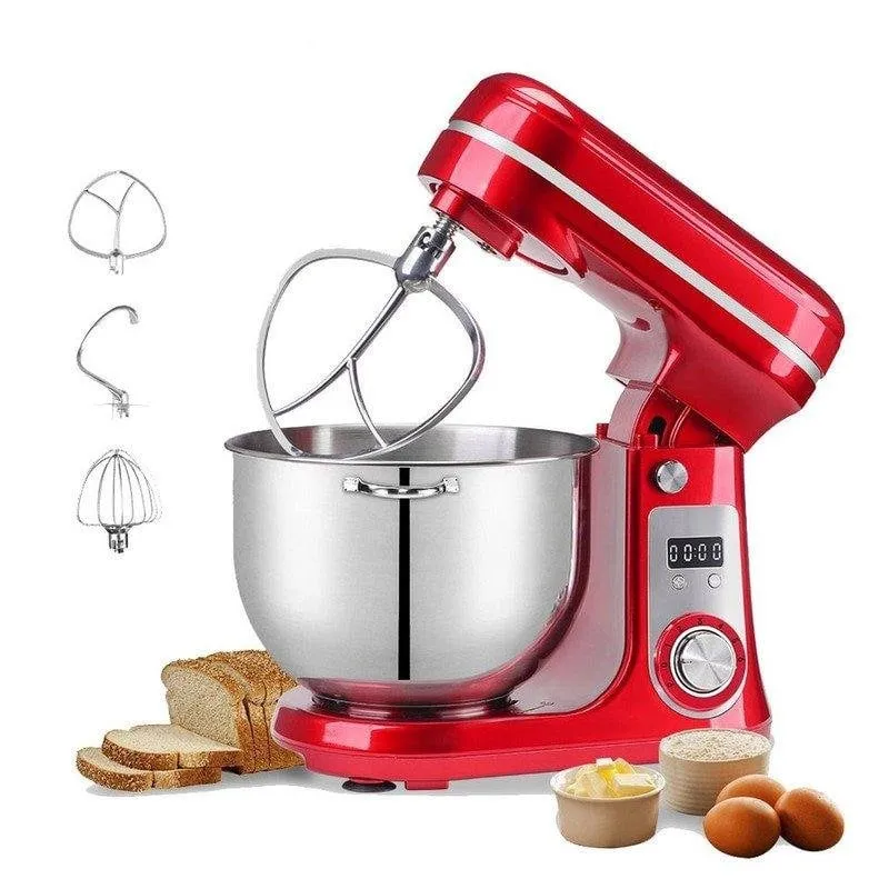 Impastatrice BioloMix BM601 1200W 6L 6 Velocità Pulse Rossa - immagine 1