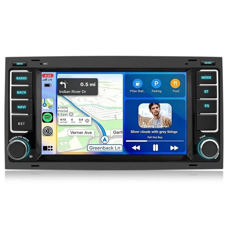 Autoradio JUNSUN 7 pollici Android 15 2+64 GB CarPlay VW Multivan T5 - immagine 1