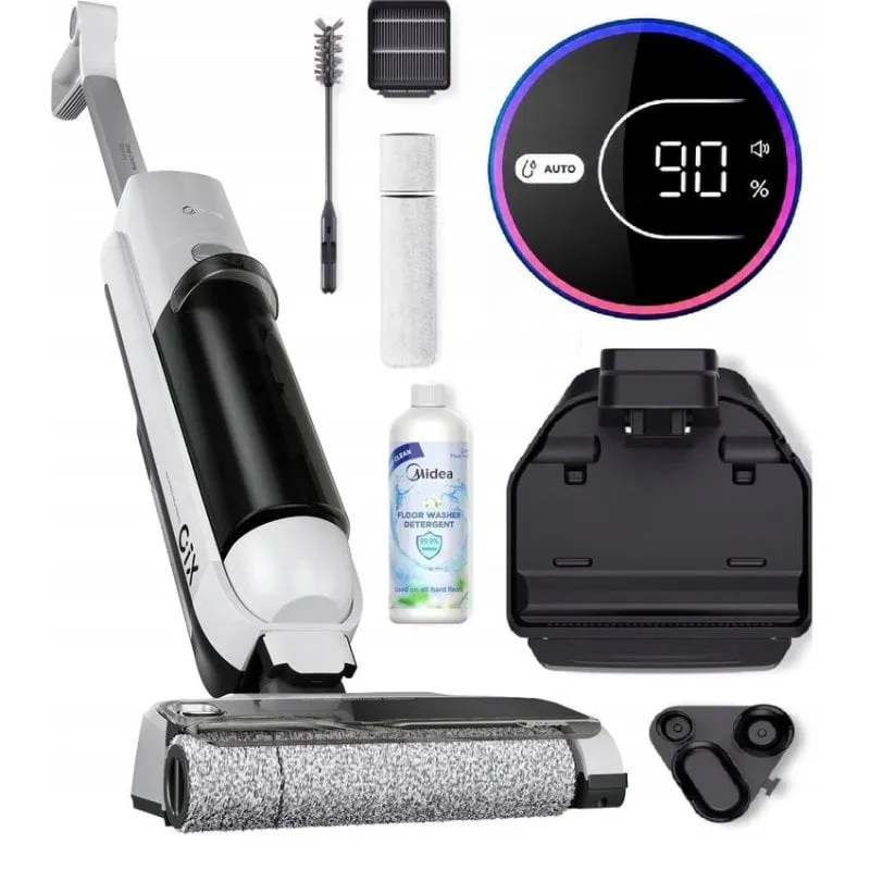 Aspirapolvere lavapavimenti senza fili Midea MVC-X10 220 W 35 min 0,7 L nero - immagine 1