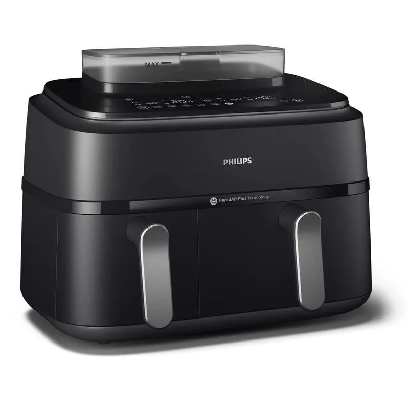 Friggitrice ad Aria Philips NA551/00 Doppio Cestello 9L 2750W con Vapore - immagine 1
