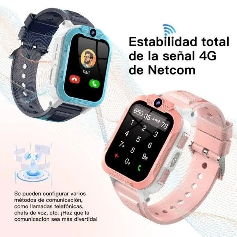 Blackview Z40 Pro GPS WiFi LBS 1,85" Blu IP68 Smartwatch Bambini Taglia Unica - immagine 1