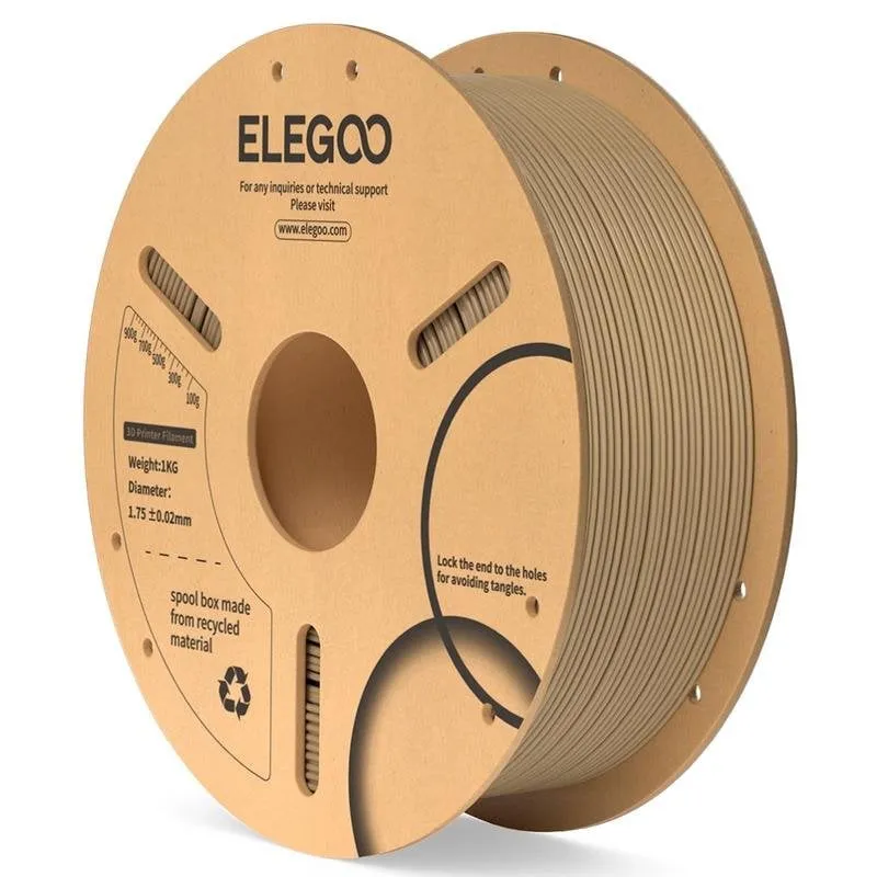 Filamento PLA Tough Elegoo Legno 1,75 mm 1 kg - immagine 1