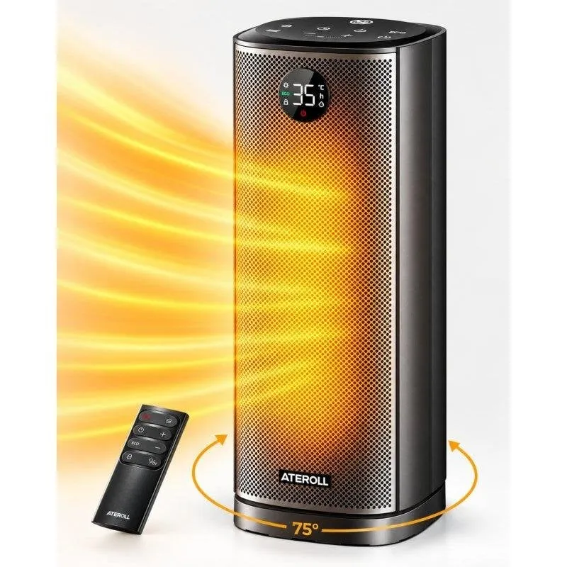 Riscaldatore ceramico Ateroll 2000W oscillante con telecomando - immagine 1