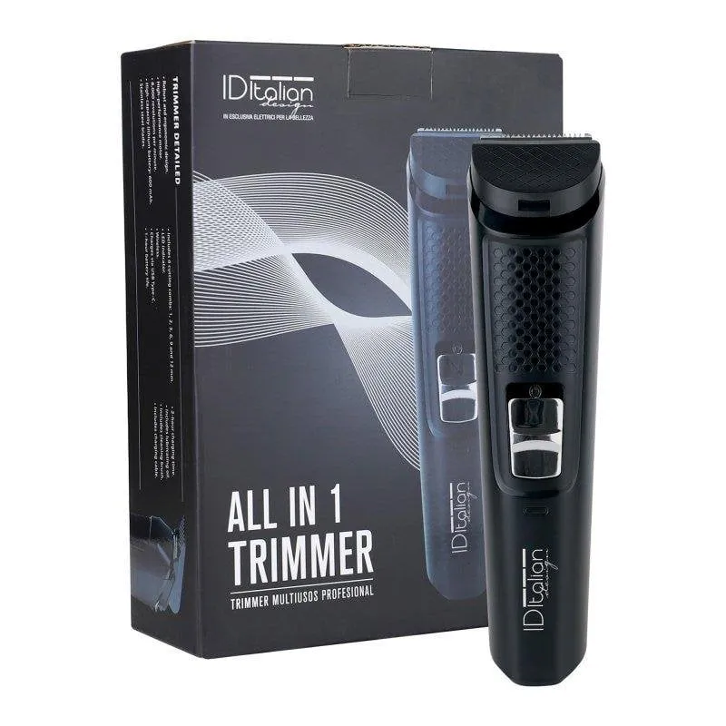 Tagliacapelli multifunzione Italian Design All In 1 Trimmer senza fili 60 min 6 pettini - immagine 1