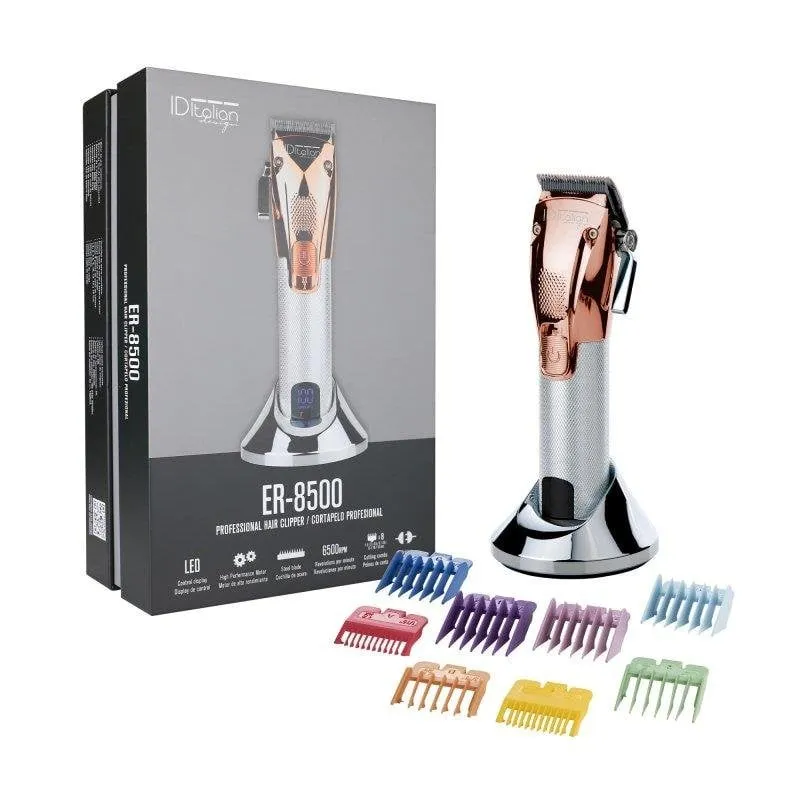 Tagliacapelli professionale Italian Design ER-8500 senza fili 8 pettini con base - immagine 1