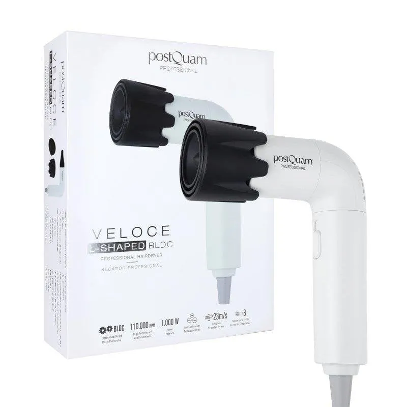 Phon Professionale PostQuam Veloce L BLDC 1000 W 3 Temperature con Diffusore - immagine 1
