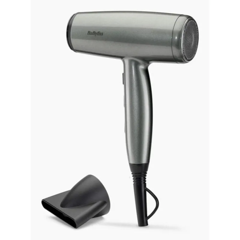 Phon Ionico BaByliss D581E 2100W 3 Temperature 2 Velocita Nero e Argento - immagine 1