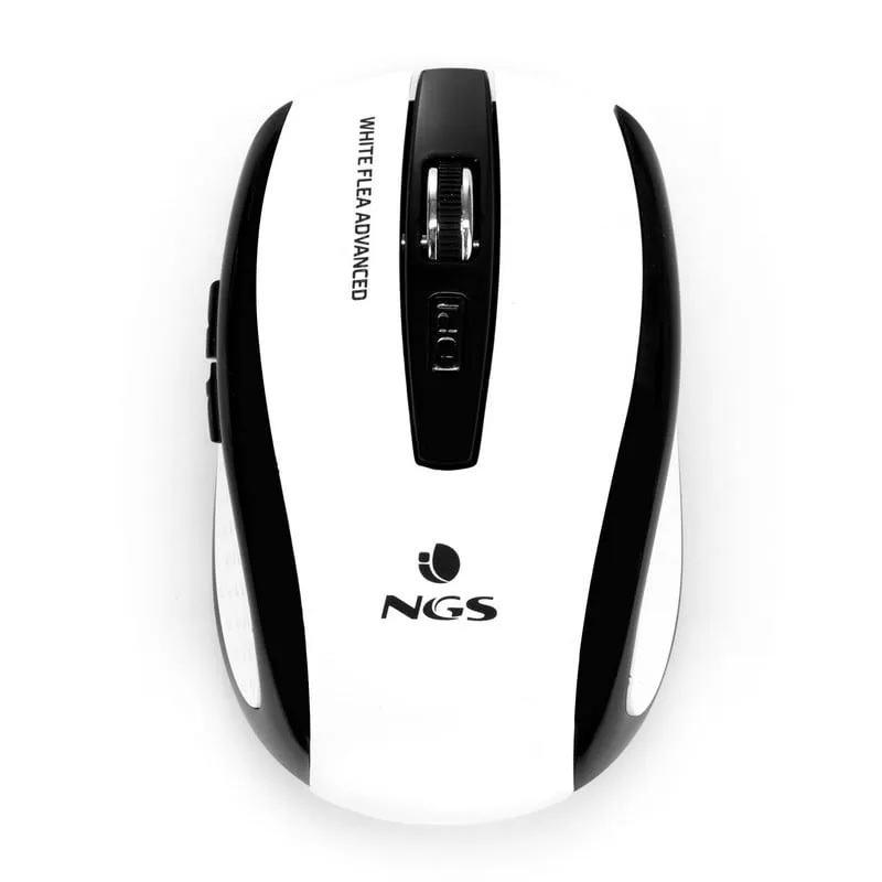 Mouse wireless avanzato NGS White Flea 1600 DPI - immagine 1
