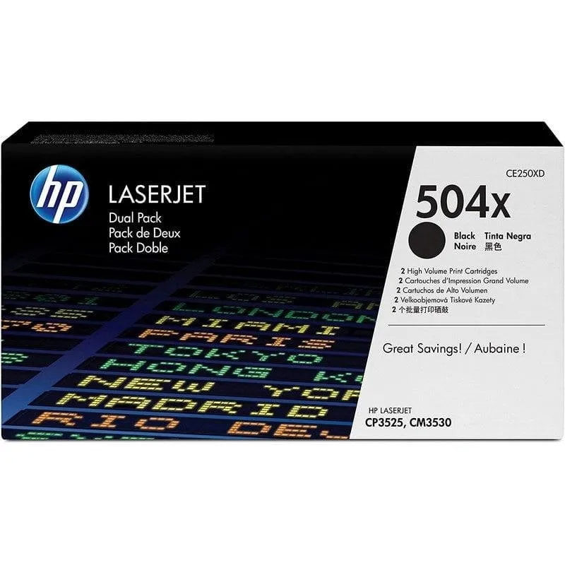 Cartuccia Toner HP 504X Pack Risparmio Alta Capacità Nero - immagine 1