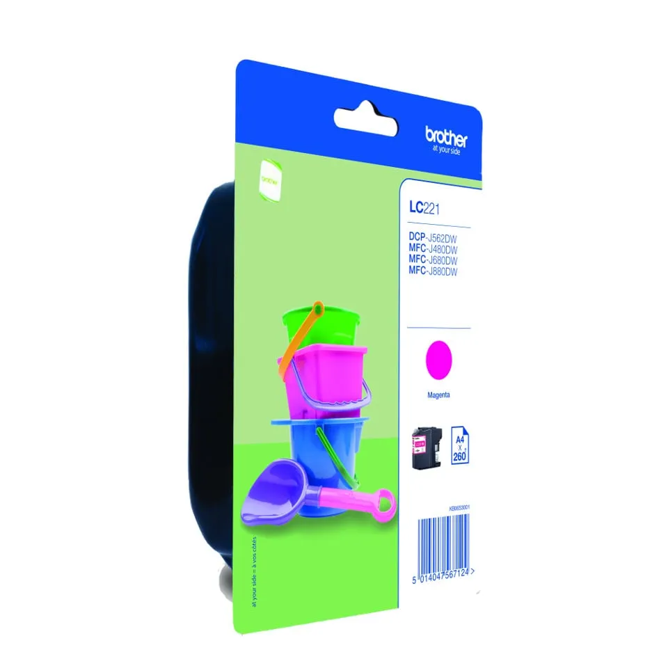 Cartuccia d'inchiostro magenta Brother LC-221 - immagine 1