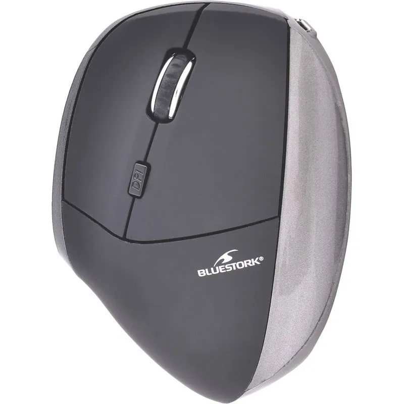 Mouse wireless Bluestork M-WL-ERGO-BK 1200 DPI Nero - immagine 1