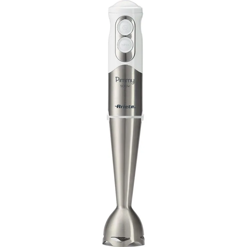 Ariete 886 Pimmy 500W 3 in 1, Frullatore a immersione, 3 prodotti in 1, 500 W, 1 velocità + Turbo, 3 lame, Bianco - immagine 1