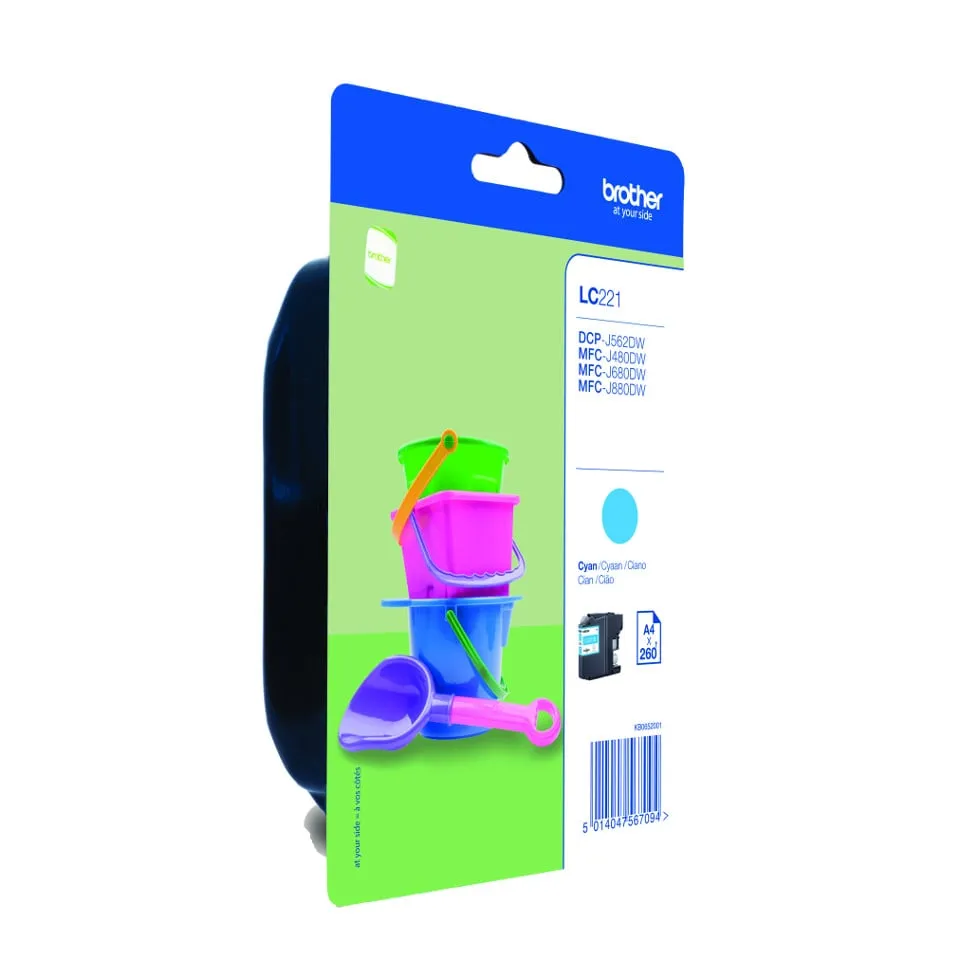 Cartuccia d'inchiostro ciano Brother LC-221 - immagine 1