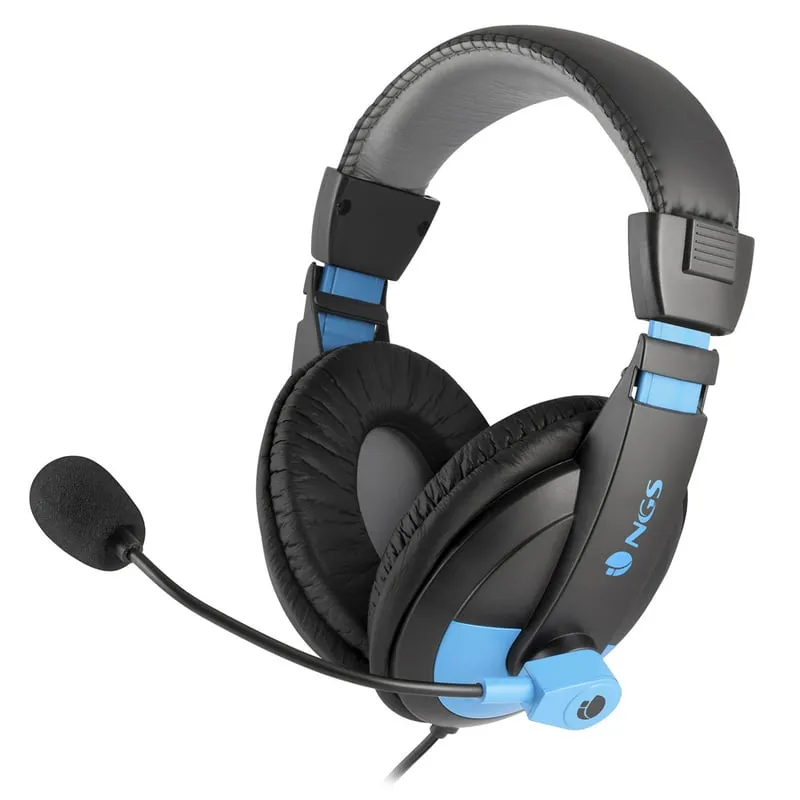 NGS MSX9 Pro Auricolare Cablato A Padiglione Musica e Chiamate Nero, Blu - immagine 1