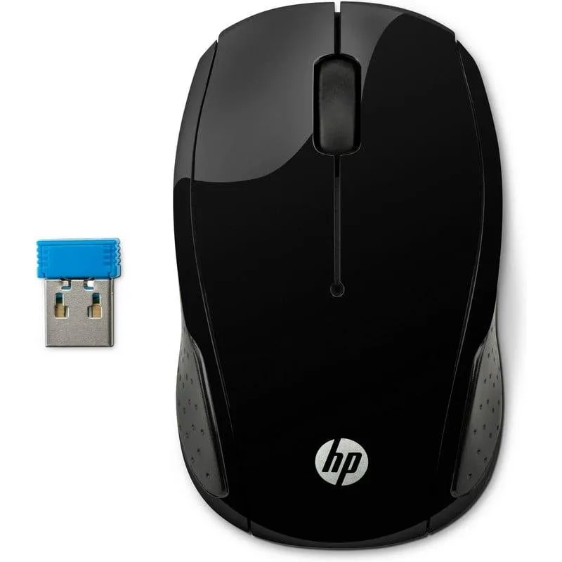 Mouse HP 200 Wireless 1000 DPI Ambidestro Nero USB - immagine 1