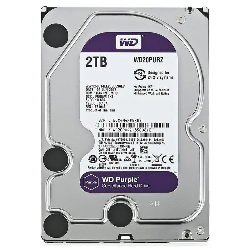 Western Digital Purple 3.5" 2 TB Serial ATA III - immagine 1
