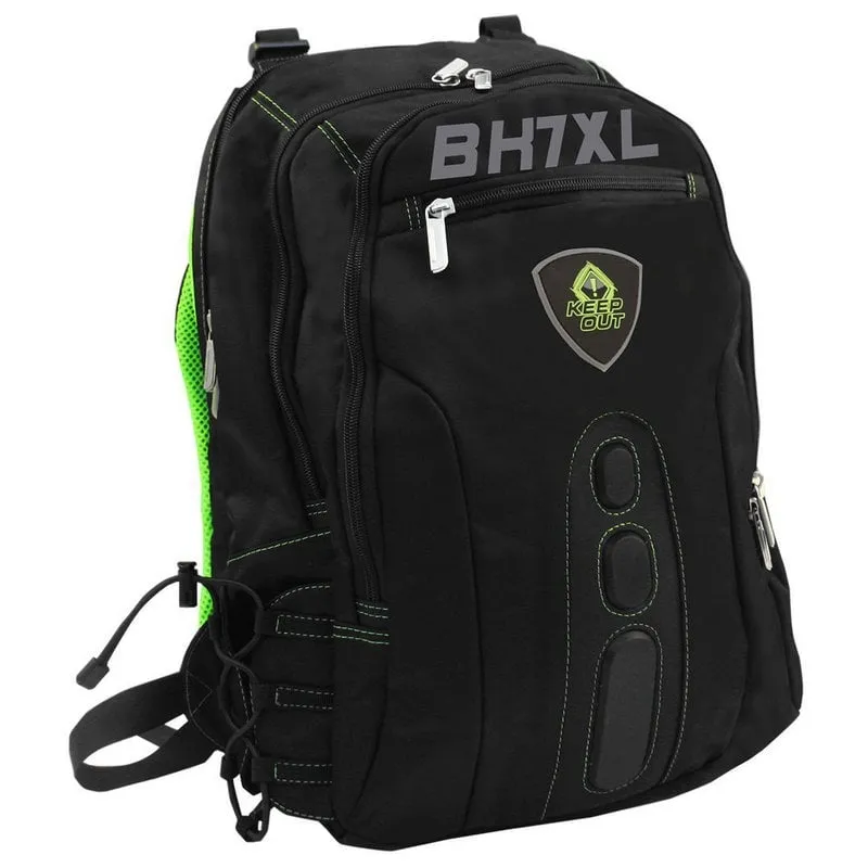 Zaino da gaming Keep Out BK7GXL per laptop fino a 17" Nero/Verde - immagine 1