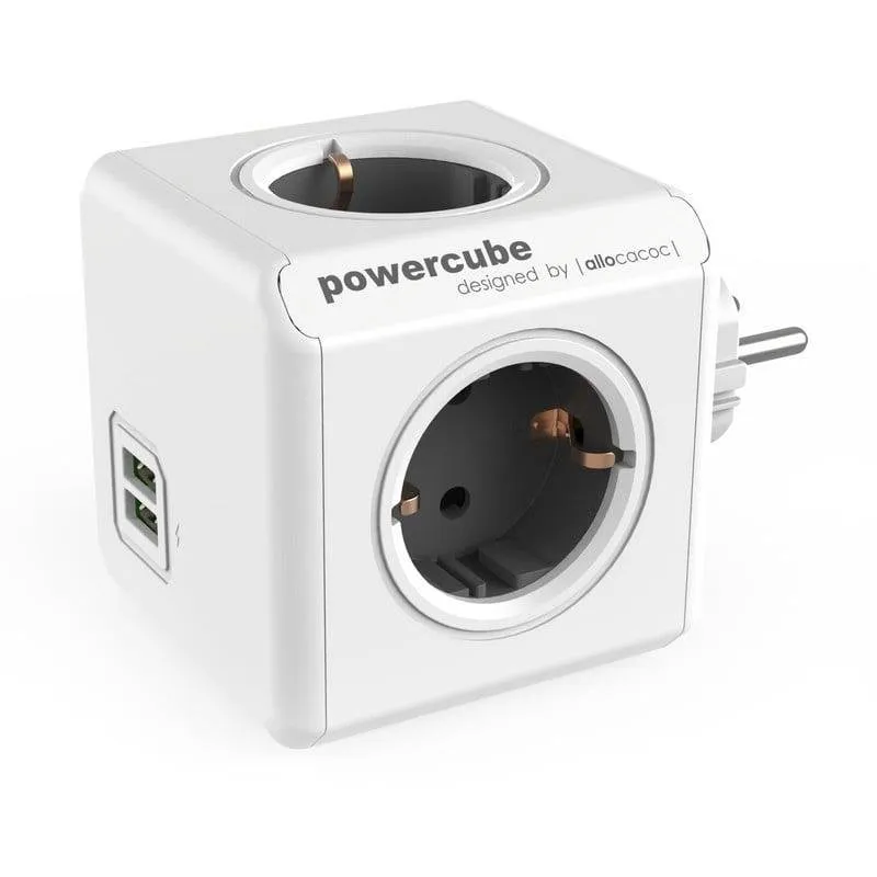 Multipresa PowerCube Original USB 4 prese 2 USB-A protezione bambini senza cavo - immagine 1