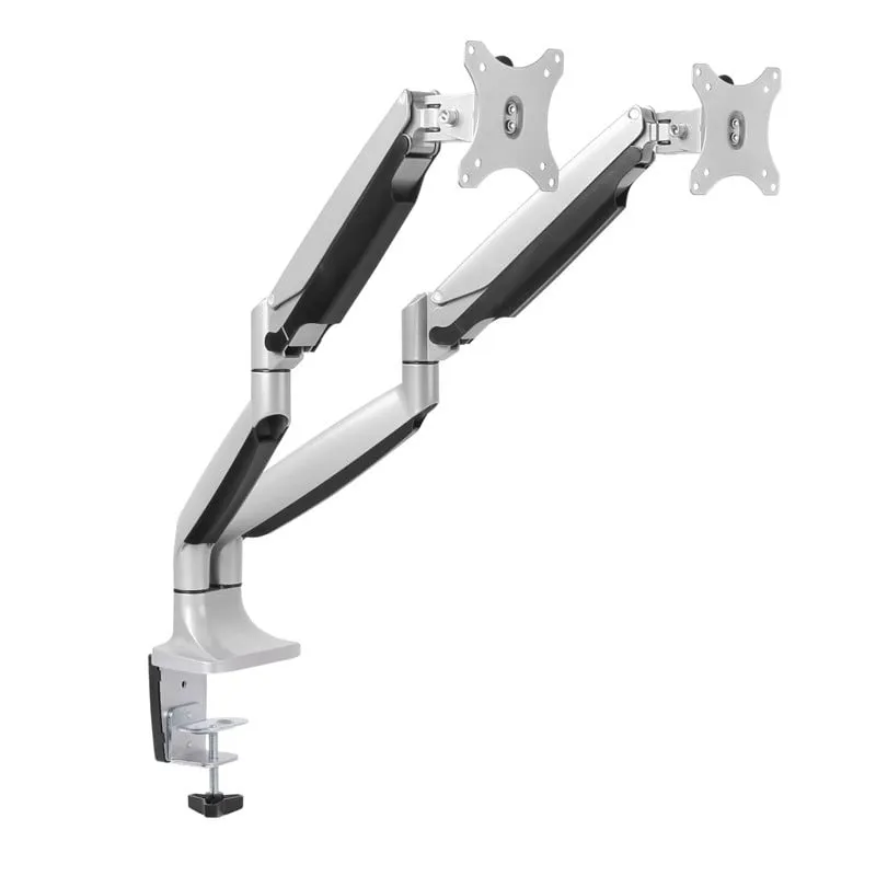 TooQ DB3132TNR-S Supporto per monitor girevole 2 bracci fino a 32" - immagine 1