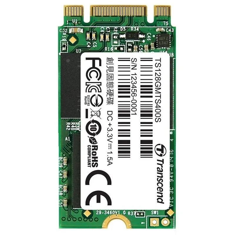 Transcend MTS400 M.2 128 GB Serial ATA III MLC - immagine 1