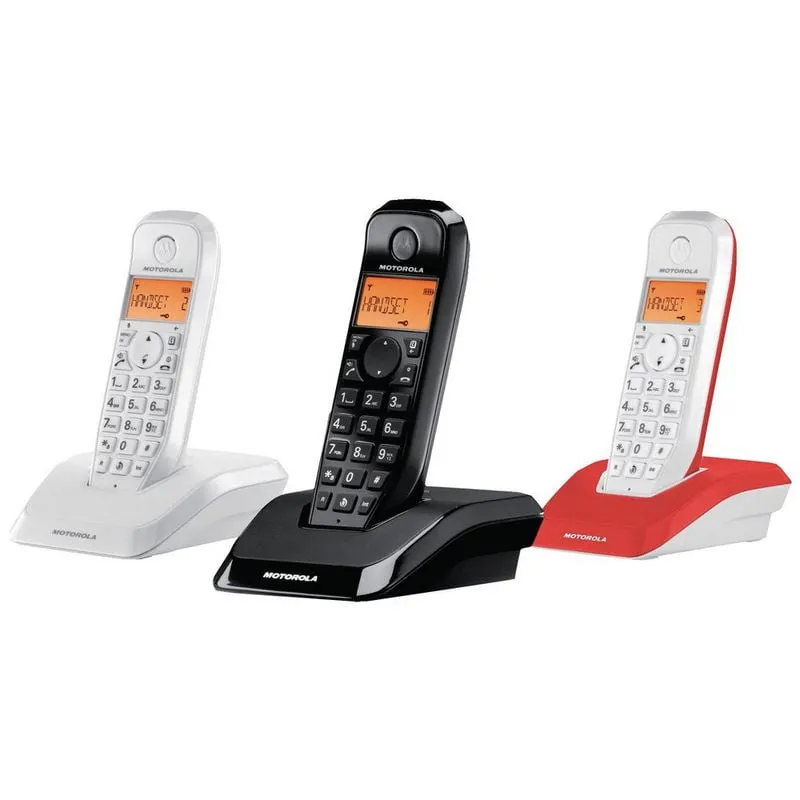 Telefoni cordless colorati Motorola S1203 Trio Pack 3 - immagine 1