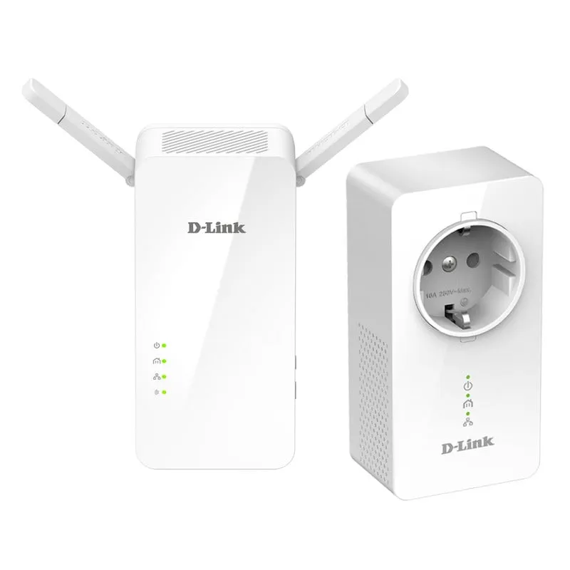 Kit Powerline D-Link DHP-W611AV 1000 Mbps WiFi AC1200 Gigabit HomePlug AV2 - immagine 1
