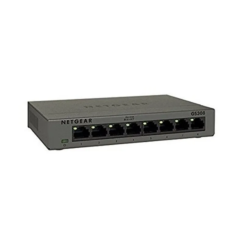NETGEAR GS308 Non gestito Gigabit Ethernet (10/100/1000) Grigio - immagine 1