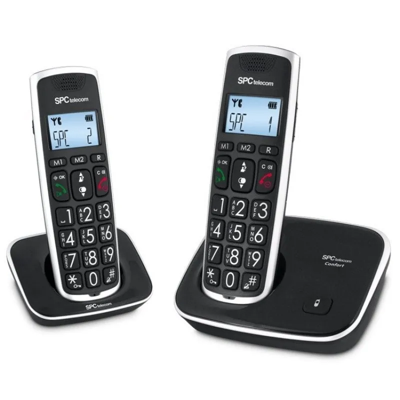 Telefono cordless SPC Comfort Kaiser Duo Nero - immagine 1