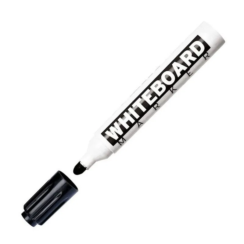 Pennarello Molin RWB230 Nero 3 mm Punta Fibra per Lavagna Bianca - immagine 1