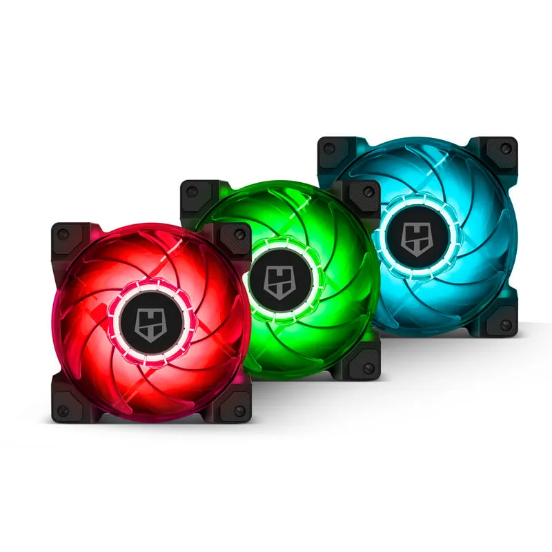 Nox Hummer H-SYNC pacchetto 3 ventole RGB da 120 mm - immagine 1