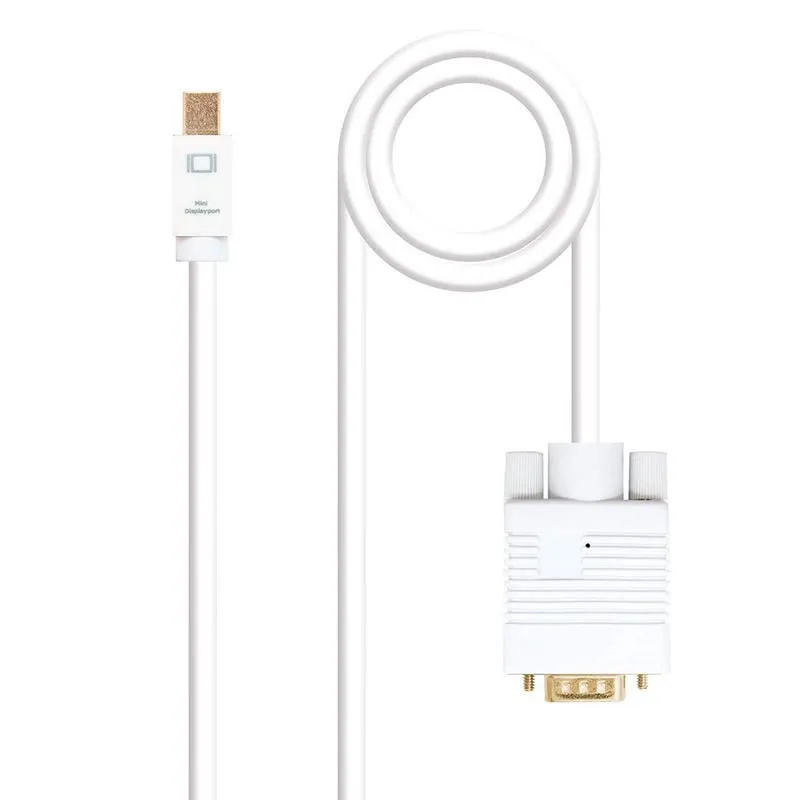 Cavo convertitore Nanocable Mini DisplayPort a VGA bianco 5 m - immagine 1