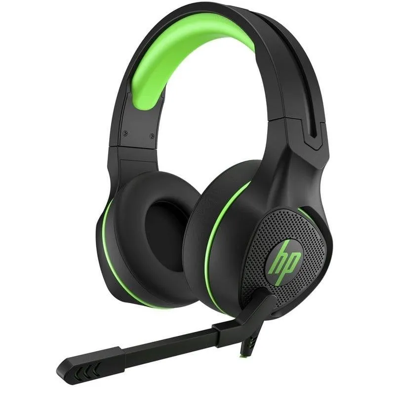 Cuffie HP Pavilion 400 cablate gaming nere e verdi confortevoli - immagine 1